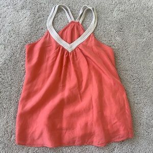 Twelfth Street By Cynthia Vincent Orange Woven Blouse